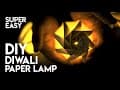 Here’s a LAST MINUTE DIY DIWALI DÉCOR idea. An origami lamp made out of paper. T