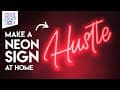 Guys here's a simple HACK to make a NEON SIGN at HOME with very basic materials.